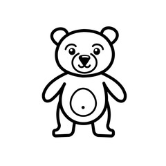 Obraz na płótnie Canvas teddy bear cartoon -vector icon