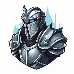 Esport vector logo knight, knight icon, knight head, vector, sticker