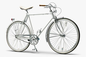 Fototapeta na wymiar Bicycle on white background. Generative AI