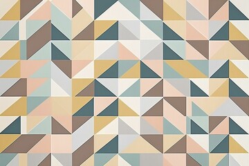 An abstract modern pattern with pastel and muted tones. Generative AI