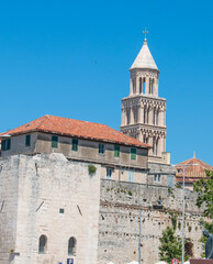 Fototapeta premium The Cathedral of Saint Domnius in the Diocletian's Palace in Split (Dioklecijanova palača) in the state of Split-Dalmatien Croatia