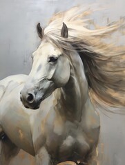 Running horse