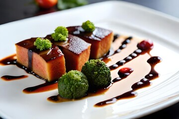 A closeup stroke of a deliciously prepared epicure smasher , showcasing its vibrant ingredient and aesthetic presentation. Creative resource, AI Generated