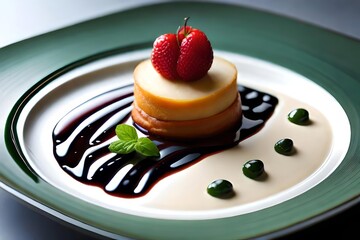 A closeup throw of a deliciously prepared epicure smasher , showcasing its vibrant ingredient and aesthetic presentation. Creative resource, AI Generated