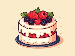 Panoramic view of the city of Nice, France on a summer day.AI Generated