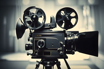 A camera on a stand Generative AI