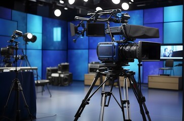 A camera on a tripod Generative AI