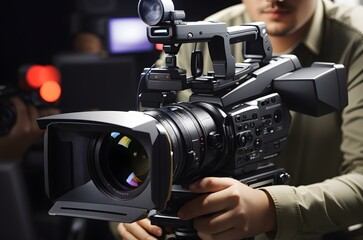 A person holding a camera Generative AI