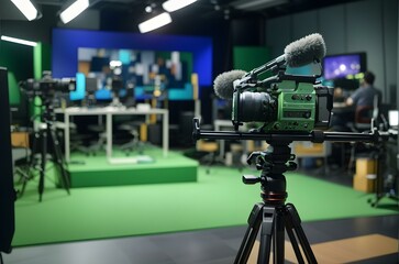 A camera on a tripod Generative AI