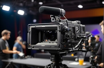 A camera on a stand Generative AI