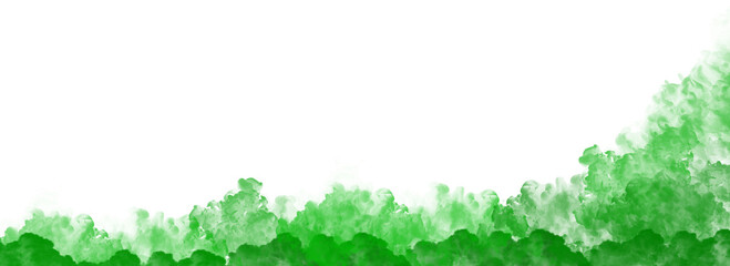 Green color gradient smoke transparent backgrounds