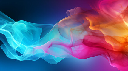 abstract background with colored smoke. Generative Ai. 