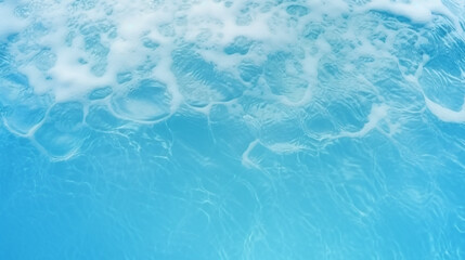 blue ocean water texture top view. Generative Ai. 