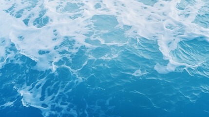 background with foam ocean water texture. Generative Ai. 