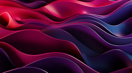 Obraz premium Silk background with magenta waves. Generative Ai. 