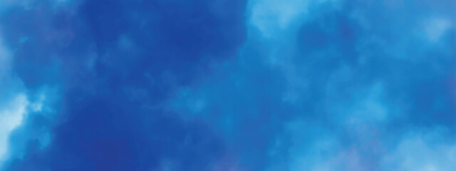 Watercolor on deep dark paper background. Vivid textured aquarelle painted lightning night sky and thunder storm, smoke texture vector illustration. Light ink canvas for modern creative grunge desig