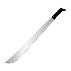 realistic machete illustration ready for your outdoor survival project
