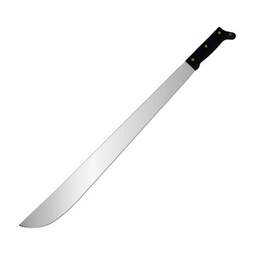 realistic machete illustration ready for your outdoor survival project
