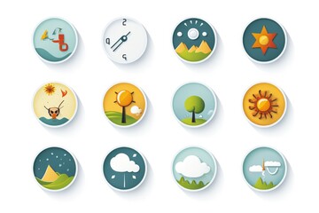 Weather icon set