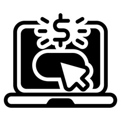  Pay per post glyph icon