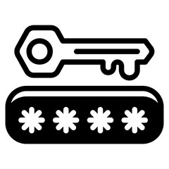  Password glyph icon