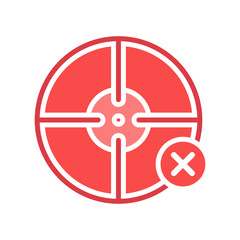 no target icon vector,business marketing target, isolated on white