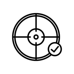 Obraz premium Target icon,marketing target,target arrow set on white background