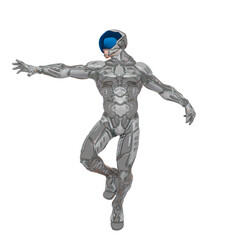 mega soldier is trying to grab something