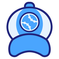 Obraz premium Hat blue icon