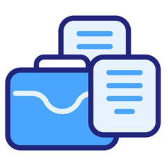  Portfolio blue icon