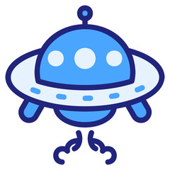  UFO blue icon