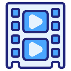  Film blue icon