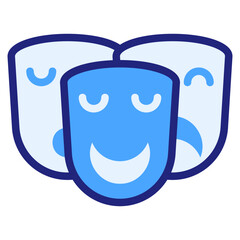  Mask blue icon