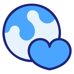  World blue icon
