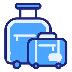  Luggage blue icon