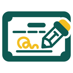  Certificate duotone icon