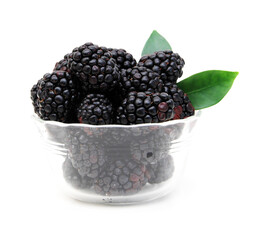 Blackberry, isolated on white background