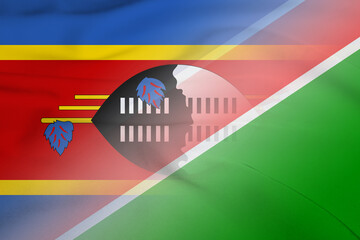 Eswatini and Namibia government flag international negotiation NAM SWZ