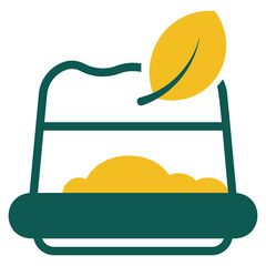  Pudding duotone icon