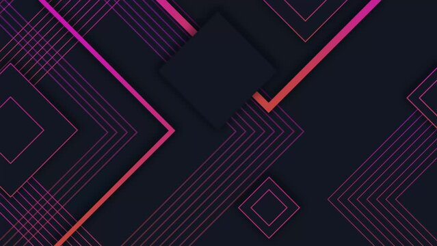 Animated Abstract geometric looping background