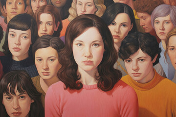 Obraz premium Challenging Conformity: Portraits that Challenge Societal Expectations and Embrace Non-Normative Love