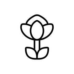 Simple Protea icon. The icon can be used for websites, print templates, presentation templates, illustrations, etc