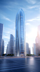 a tall luxurious building architecture concept