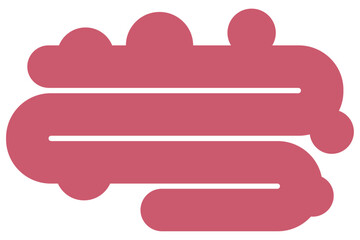 Diverticular disease icon. Intestinal diverticula graph. Bowel colon infected or inflamed.
Diverticulitis and diverticulosis. Crohn's disease, polyp hernia, rectum, small or large intestine cancer.