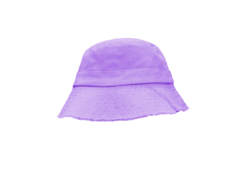 purple bucket hat isolated PNG transparent