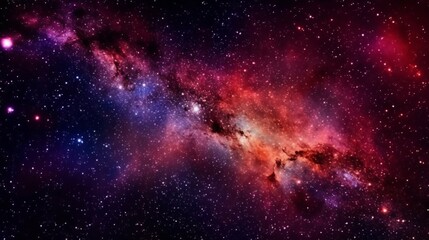 Fototapeta na wymiar Milky way galaxy with stars nebula and space dust in the universe