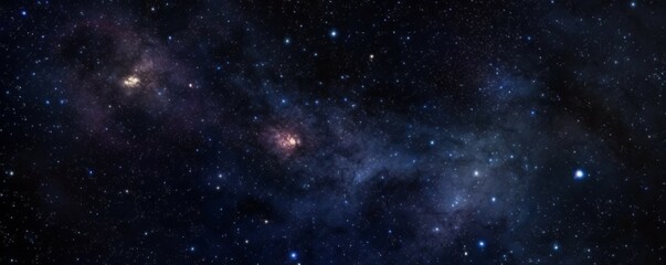 Milky way galaxy with stars nebula and space dust in the universe