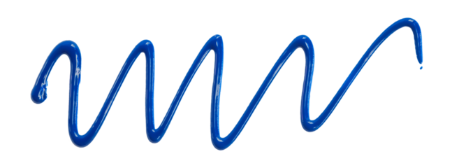 blue watercolor drop zigzag isolated on transparent background