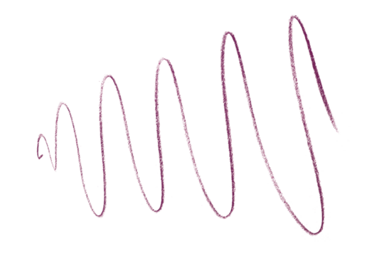 Draw a dark purple pencil line separately on a transparent background.
