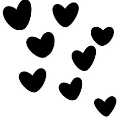 seamless pattern with hearts